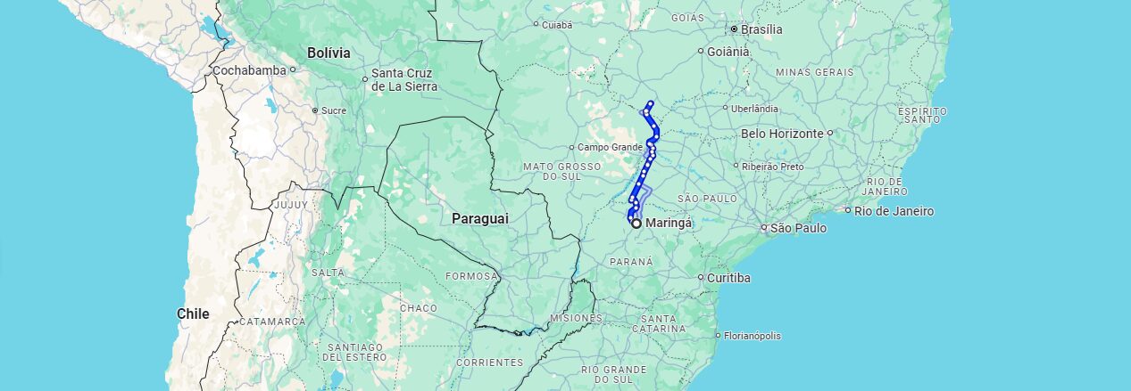 Fretes e Encomendas de Maringá (PR) para Itarumâ (GO) com a Lopesul